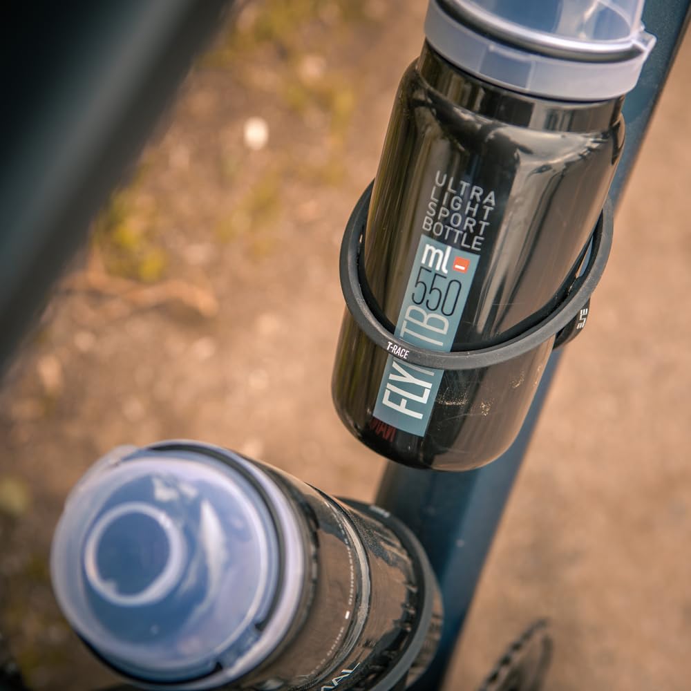 ELITE Bottle Cage Soft Touch Gray T-RACE