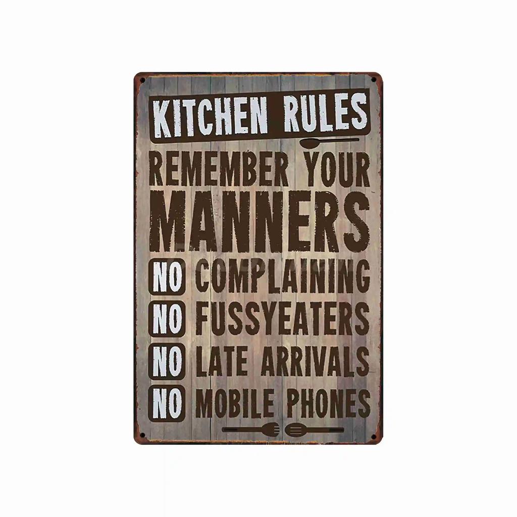 [ DecorMan ] BBQ Kitchen  Metal Signs Custom Wholesale Painting Bar Decor DD-1688