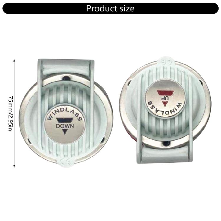 1 Pair Boat Foot Switch Up and Down Winch Foot Switch 12V 24V Windlass Foot Switch Boat Ship Winch Switch