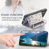 For iPhone Air Leather Phone Cover with RFID Blocking Zipper Card Bag Kickstand