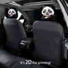 Comfortable Delightful Panda Themed Car Accessories 2 Headrest Covers For A Fun And Stylish Interior Easy To Install
