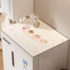 Cute Dessert Print Refrigerator Top Cover Mat Colorful Dot Waterproof Non Slip Anti Dust Cabinet Surface Pad Kitchen Mat