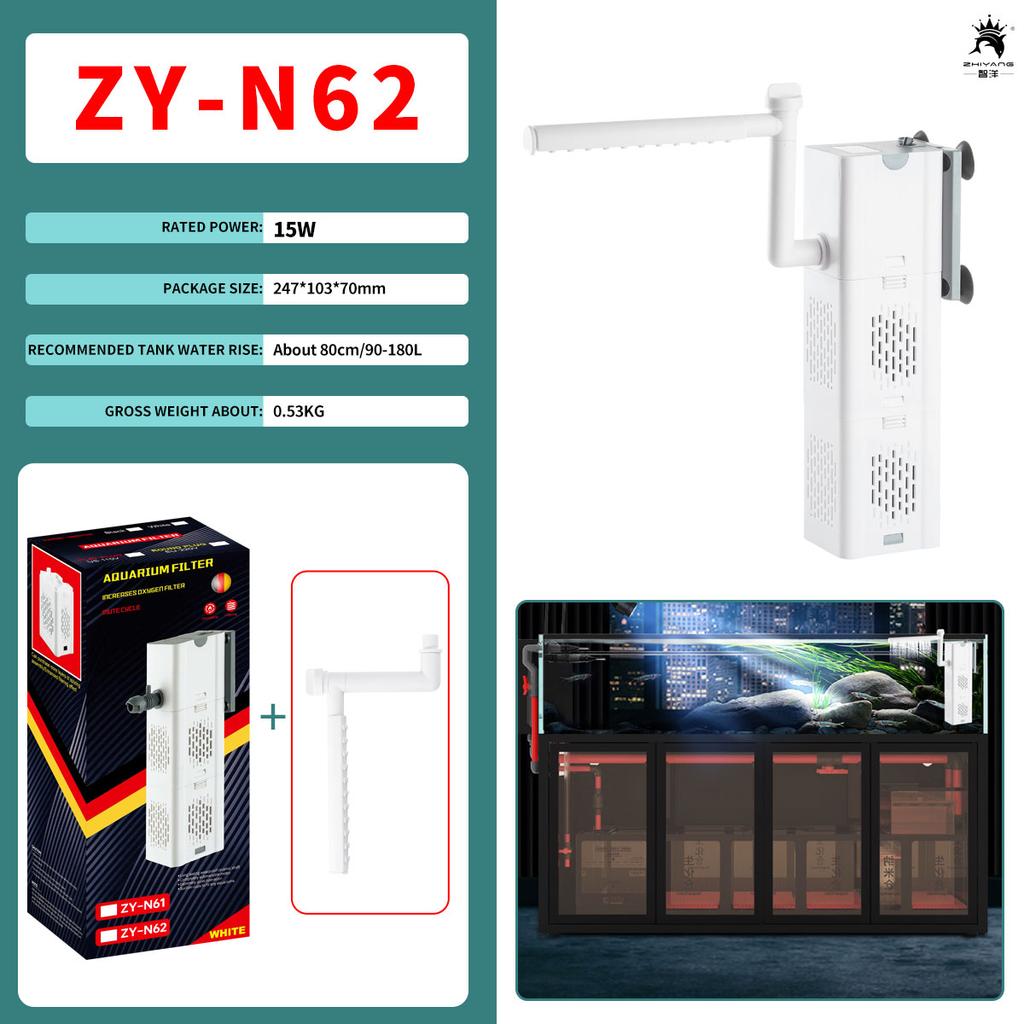 Oxygen Air Fish Tank Filter Aquarium Filter Pump Fish Tank Pump 110V 220V Water Pump Aquarium DIY Box Sponge Bacteria Ball Ring