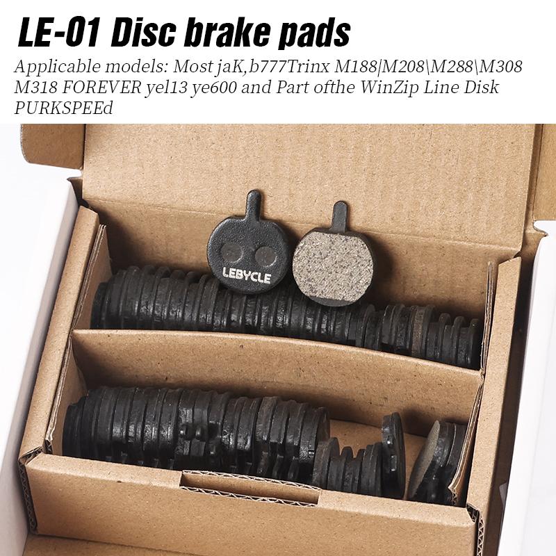 LEBYCLE 25 Pairs Bicycle Disc Brake Pads MTB Bike Brake Pads For SHIMANO SRAM AVID AONUOSAL Bike Brake Accessories LE-01