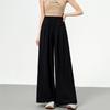 Nadměrná velikost v každém ročním období Elastický pásek Široké nohavice Kalhoty Vysoký Pas Dámské Kalhoty Šifon Volné Nadměrná velikost Móda Žena Neformální Kalhoty