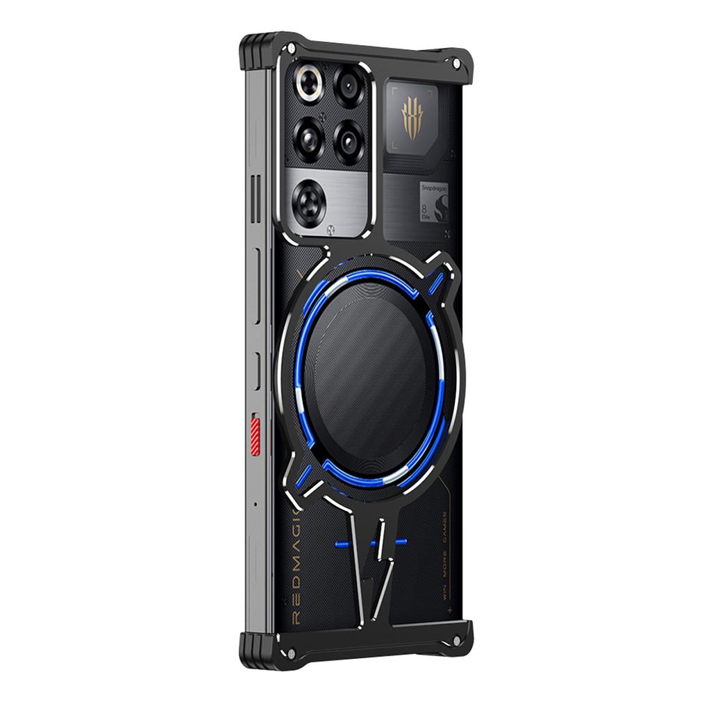 For ZTE Nubia RedMagic 11 Pro 5G/11 Pro+ 5G Bumper Magnetic Case Aluminium Alloy Metal Frameless Phone Cover