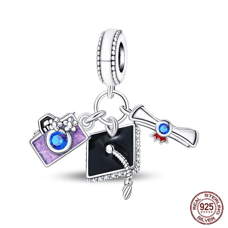 New Copper Cactus Flower Bird Bear Pony Bag Charms Beads Fit Charms Brand Original Bracelet Diy Fine Jewelry Gift