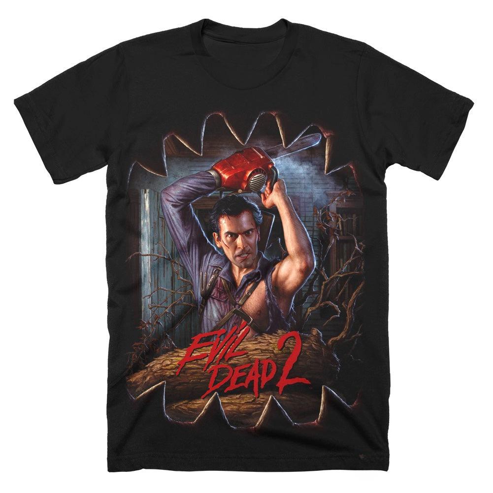 Evil Dead TShirt Unisex Ash Chainsaw Breakout Horror Graphic Short Sleeve Oversized Streetwear Loose Fit Horror Fan Tee S