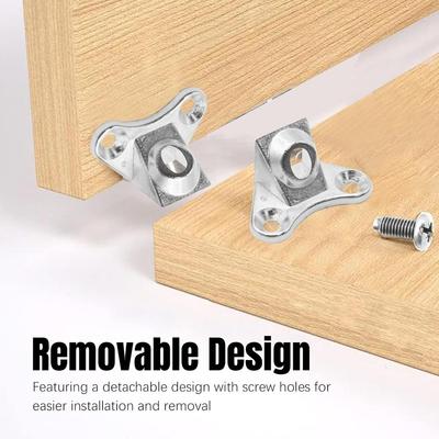 20Set-6Set Butterfly Corner Bracket with Screws Detachable Corner Brace L Shape Right Angle Metal Brace for Furniture Drawers