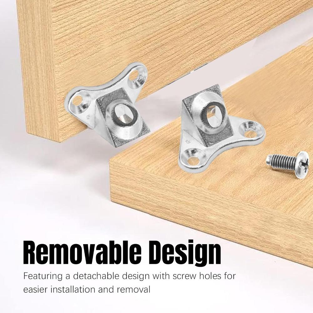 20Set-6Set Butterfly Corner Bracket with Screws Detachable Corner Brace L Shape Right Angle Metal Brace for Furniture Drawers