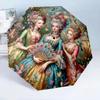 Victorian Tea Party Scene 8-Frame for Travel, camping, Casual Lightweight Portable Umbrella, Essential for every family Holidays Birthday Gift