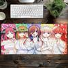 The Quintessential Quintuplets Anime Custom Skin Gaming Mouse Pad Gamer Desk Mat Keyboard Pad Decoration Mause Pad for PC Carpet