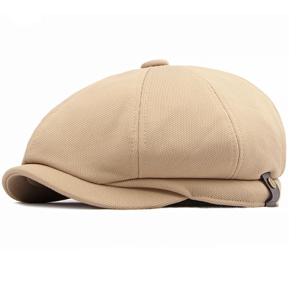 HT4774 Mens Berets Women Spring Summer Hat Sun Cap Solid Artist Painter Beret Hat Male Female Ivy Flat Cap Adjustable Beret Cap