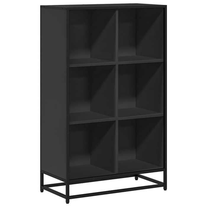 VidaXL Bookcase Black 65.5x33x107.5 Cm Engineered Wood, Bookcase, Room Divider, Divider, Cabinet of 849159