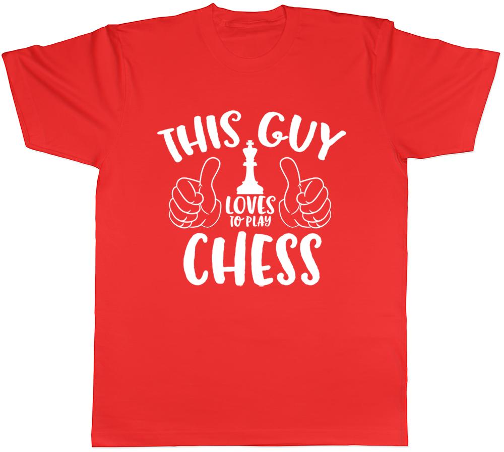 This Guy Loves to Play Chess Mens TShirt S