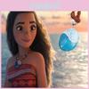 Betoverend Moana prinsessenkostuum met bijpassende ketting voor meisjes, perfect om mee te spelen.