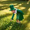 Mädchen Irisches Ethnisches Cosplay Kostüm St. Patrick's Day Rollenspiel Outfit Bühnenperformance