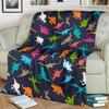 Cartoon Dinosaur 3D Printed Blanket Flannel Blanket Throw Blanket Soft Sofa Kids Blanket