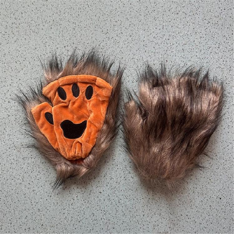 Animal Costume Cats Mask Cats Paws Gloves Cats Tail Set Cats Costumes Accessories for Halloween Cosplay Party Decors