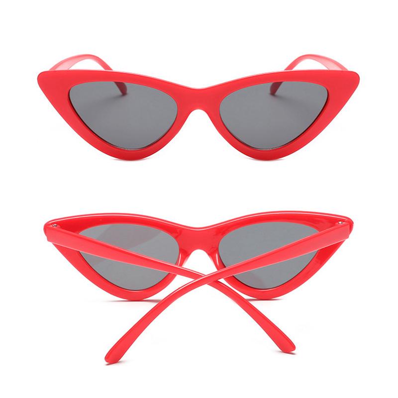 Women Vintage Cat Eye Triangle Sunglasses UV400 Retro Fashion Eyewear Glasses