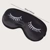 1PC Breathable Printed Eyelash Double-sided Imitation Silk Eye Mask
