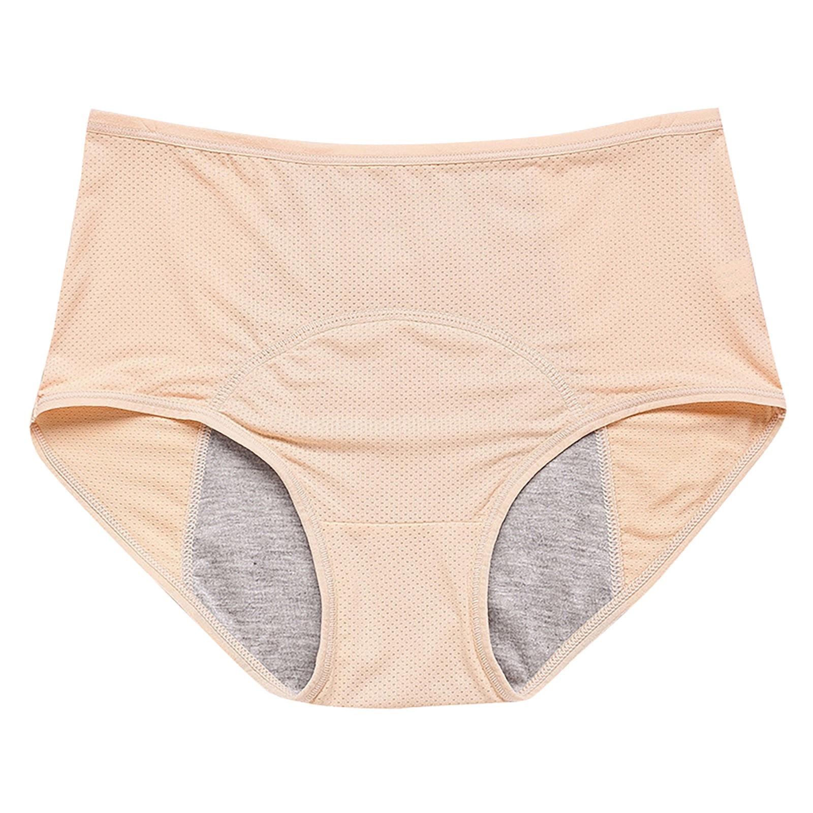 

Women S Menstrual Panties Mid-Waist Cotton Postpartum Women S Panties Fully Covered Panties 3X-Large