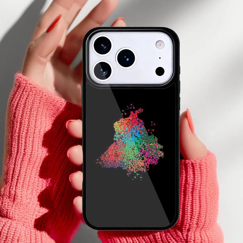 Punjab Map Outline soft Phone Case for iPhone 17 Air 16e 15 14 13 Pro Max Back Cover for 12 11 Pro Coque
