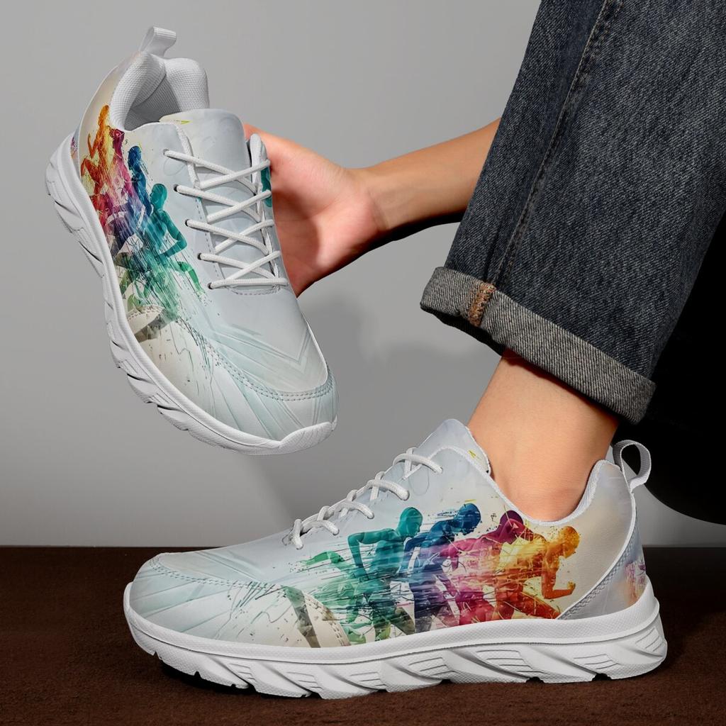 Men's Shoes Lace Up Casual Vulcanized Shoes Men Running Training Mens Women Sneakers Travel Walking Sneakers Male Sports Shoe