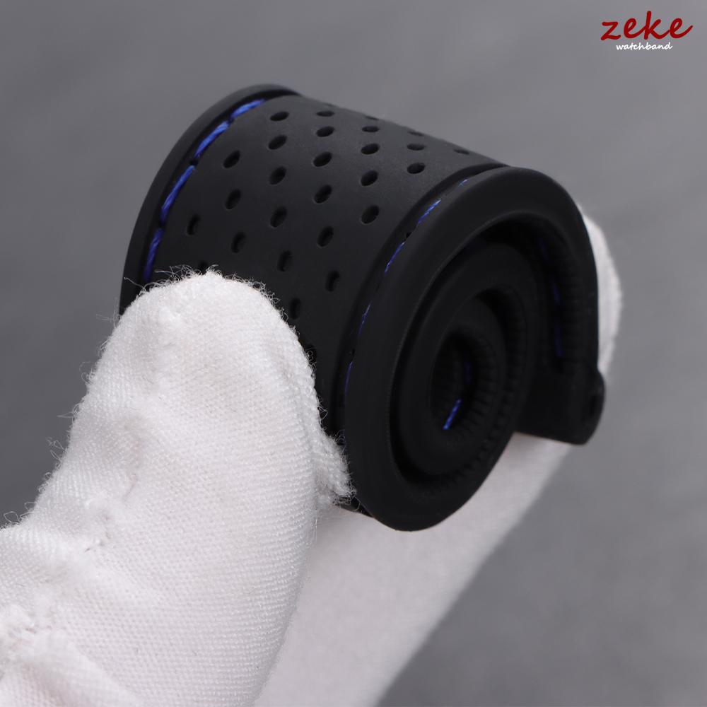 Premium Silicone Watch Band Butterfly Buckle Waterproof Soft Rubber Strap 20mm 22mm Breathable Strap Replacement Universal Watch