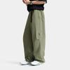 Li Ning CF Outdoor Series Comfortable Simple Versatile Elastic Water-Resistant Straight Casual Pants Men Bottoms Tea-Green AYKV197-2