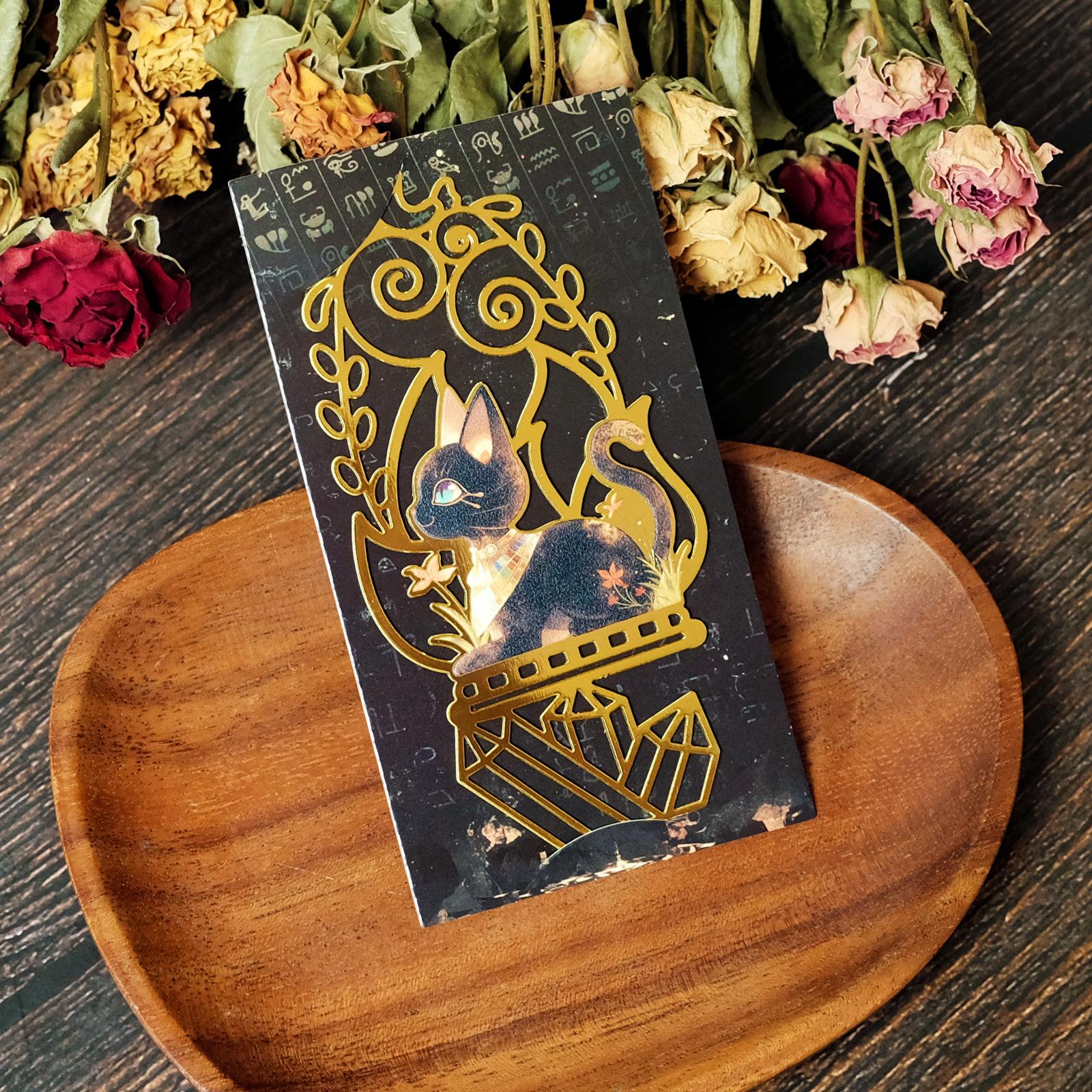 

Высокочувствительный металлический полый милый египетский кот закладка для книг бутик товаров закладка