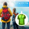 Foldable Water Bottle 500ml BPA Free Reusable T-shirt Shaped Water Pouch Portable Leak-Proof Drinking Bottle Hiking Camping Travel