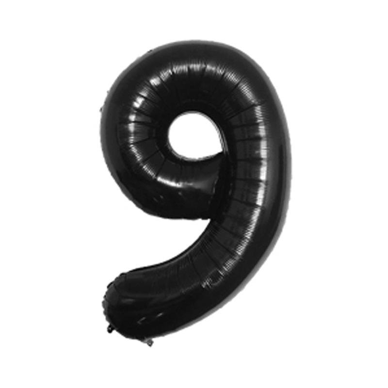 Small Digital Balloon 16-Inch Us Version Of Thin Body Decoration Birthday Party Aluminum Film Balloon Digital Balloon