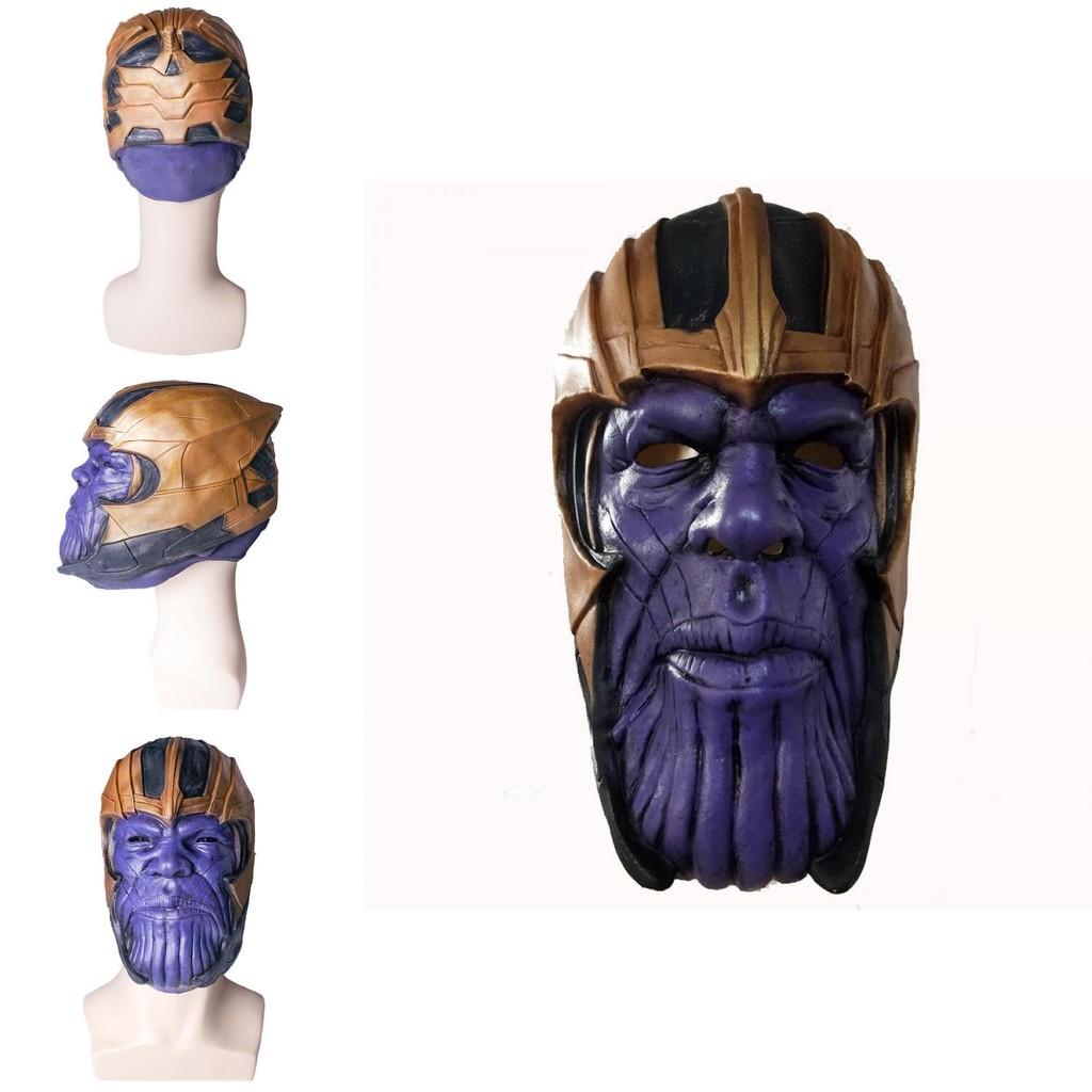 Marvel Avengers Thanos Latex Mask For Halloween Costume Cosplay Kids Adults