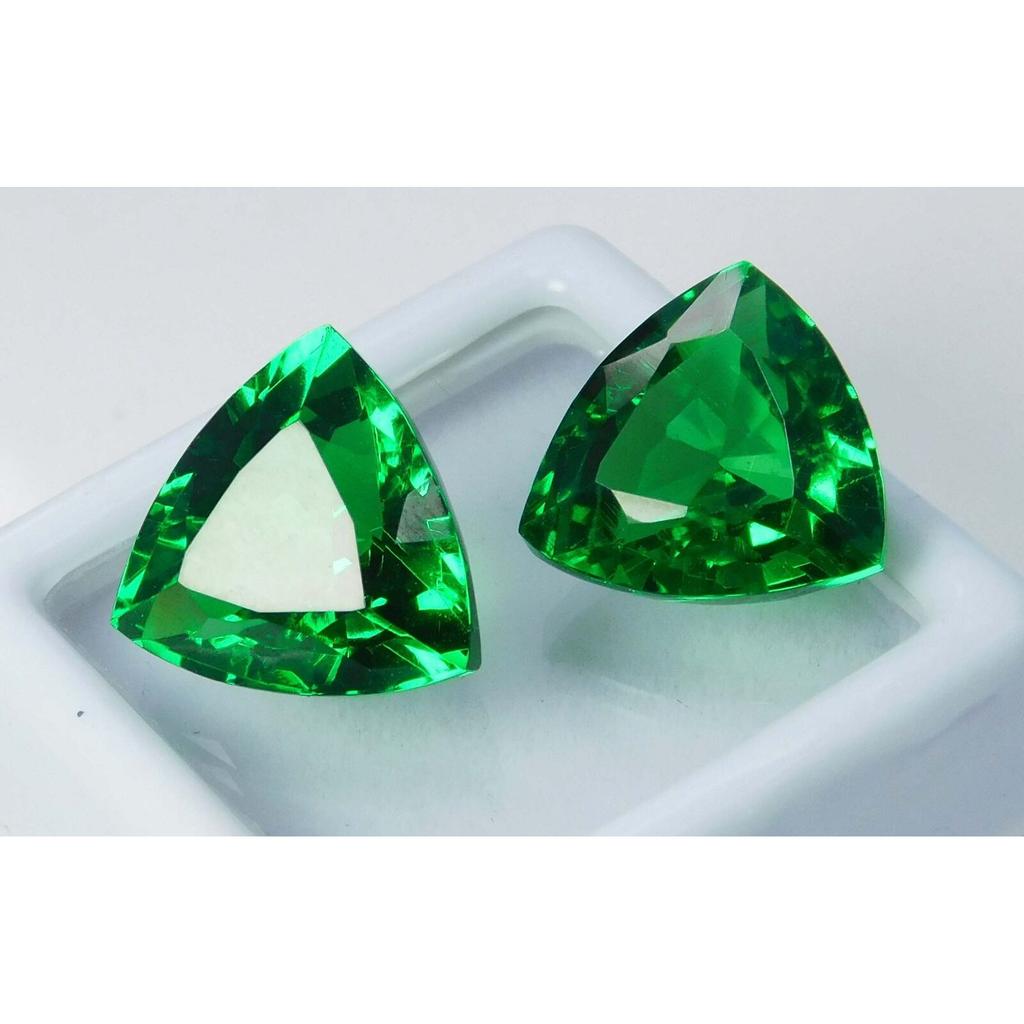 Natural Tsavorite Garnet Trillion Cut Green 19 Ct Loose Gemstone