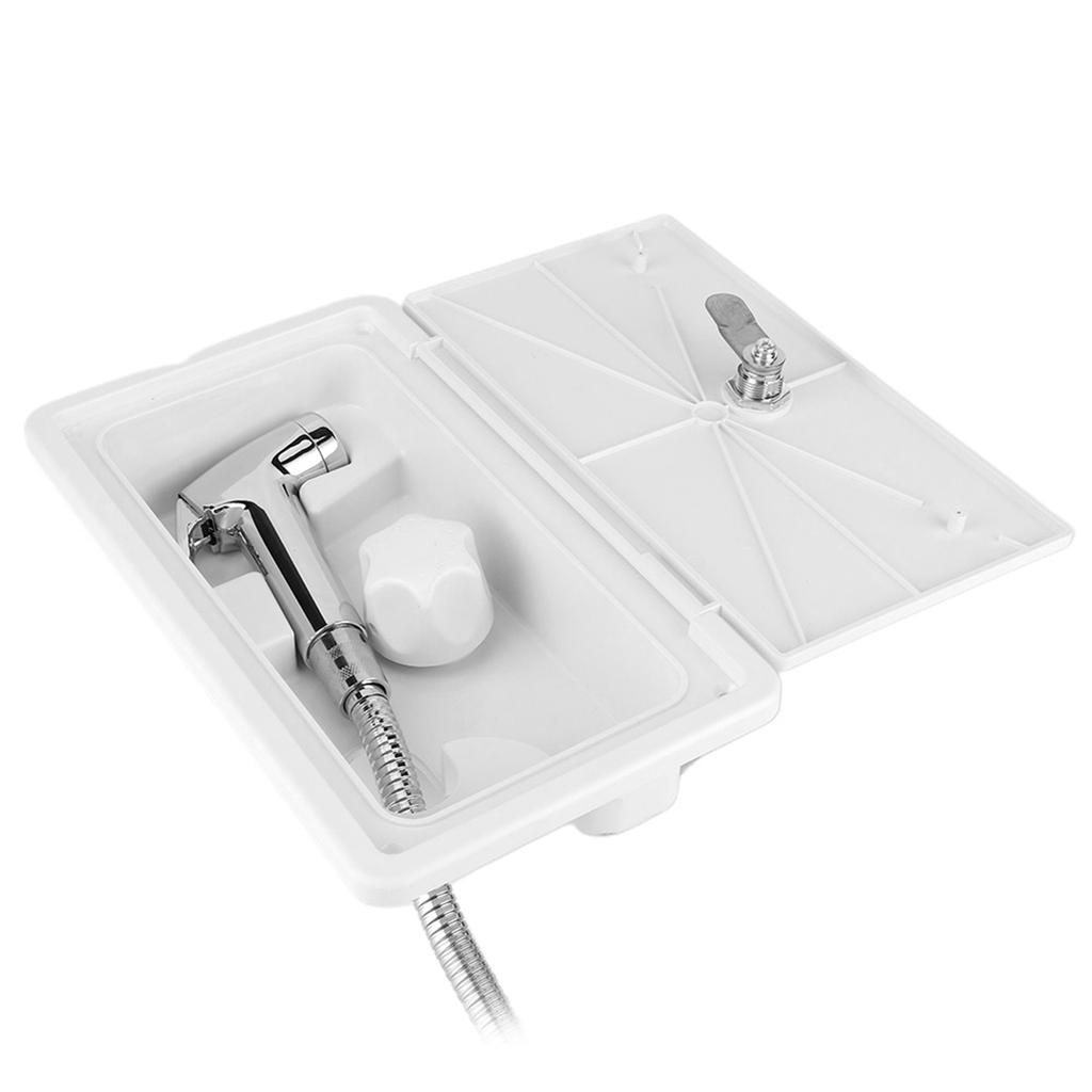 Exterior Shower Box Hot Cold Switch with 2 Keys Kit for Marine Boat Motorhome Caravan
