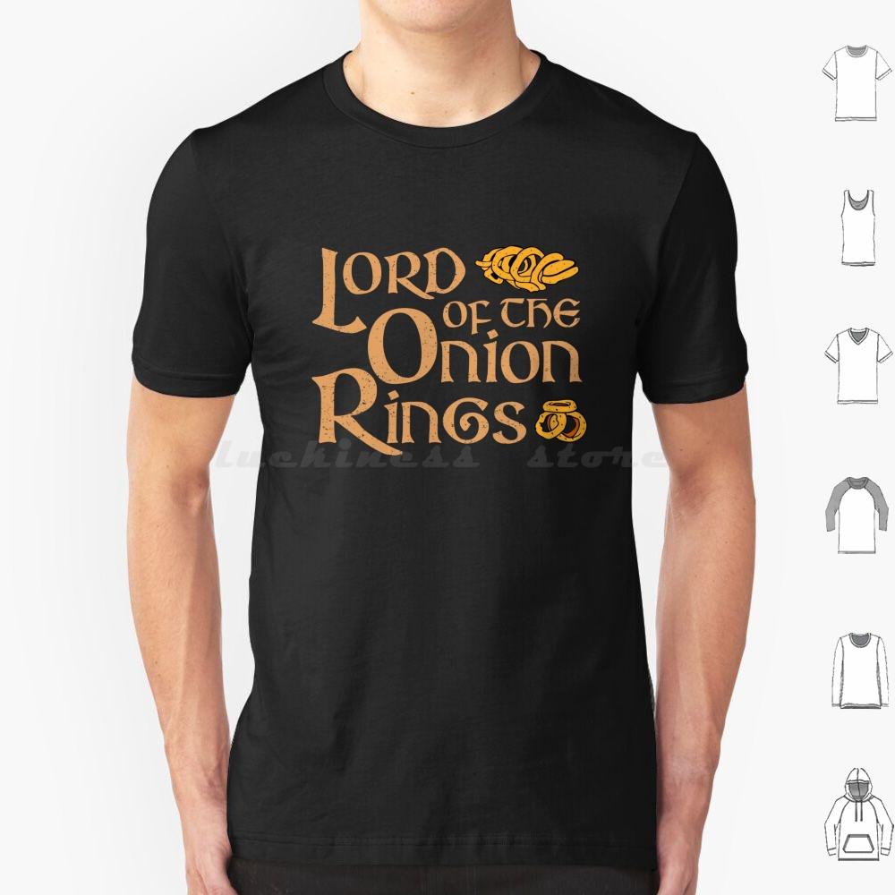 Lord Of The Onion Rings T Shirt Cotton Men Women DIY Print Onion Rings Parody Spoof Humor Funny Movie Movies Food Onion Fast S