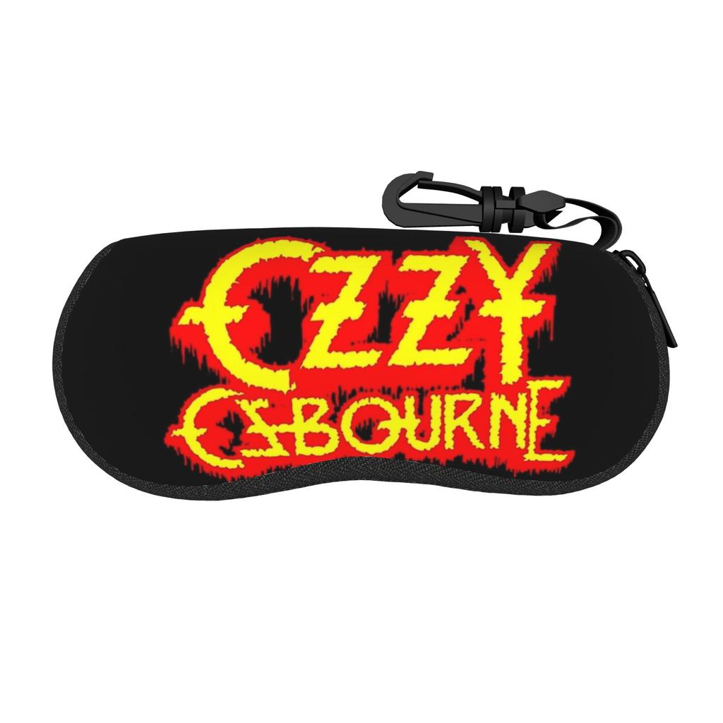 Ozzy Osbourne Glasses Case Cover Key Chain Sunglasses Pouch Retro Daily Glasses Box Men Women Eyewear Storage
