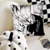 Anime Dr Stone 4 Senku Ishigami Pillow Case Fashion Square Pillowcase Bedroom Sofa Room Ins Decoration Leisure