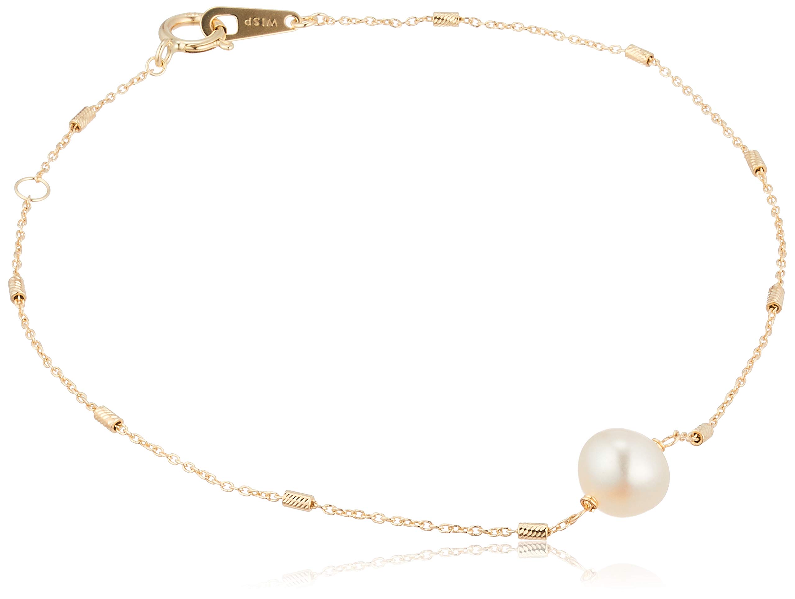 WISP K10 Yellow Gold Freshwater Pearl Bracelet (FBLWP23110)