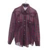 VIP 80s Vintage Check Pattern Long Sleeve Western Shirt M Red Men's Used