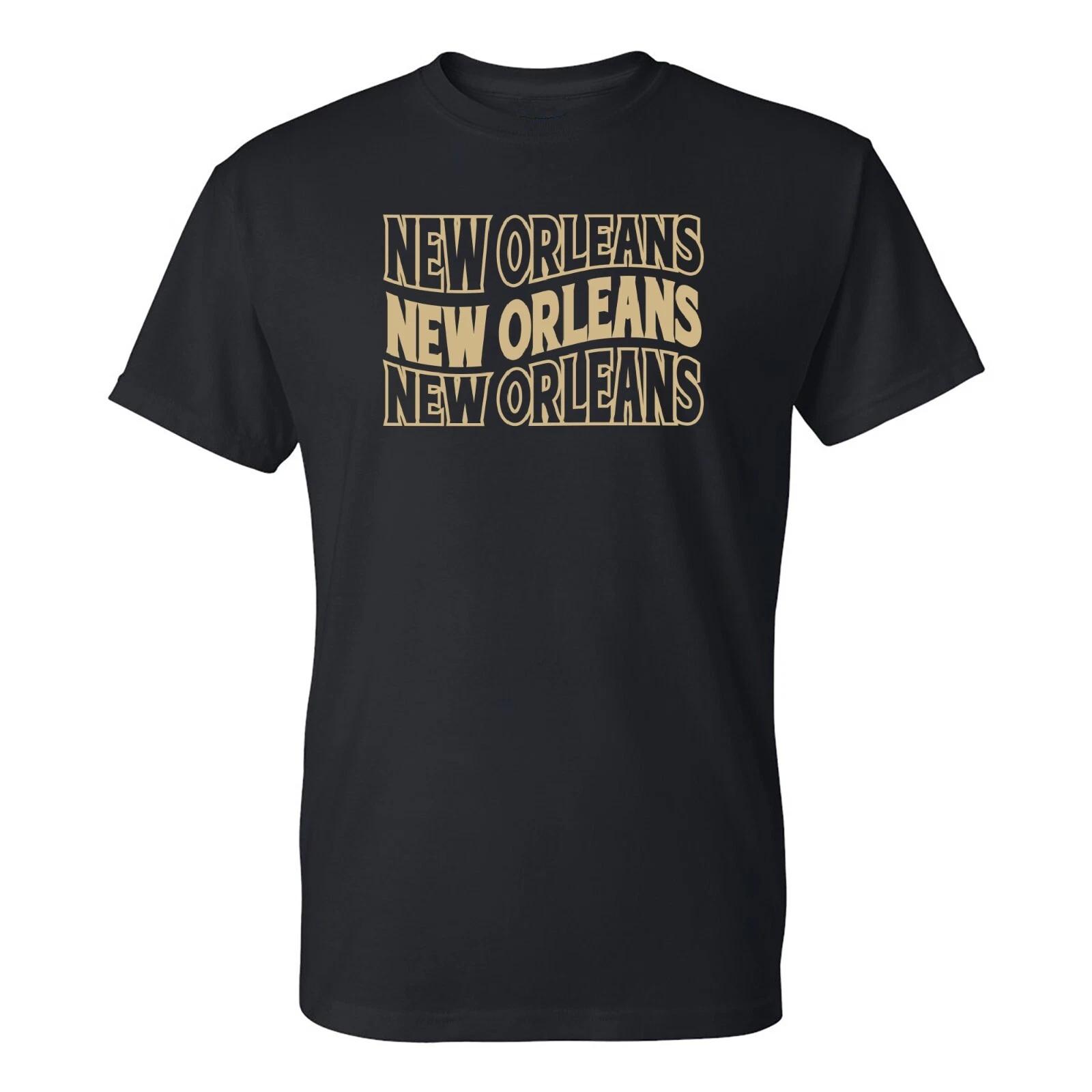 New Orleans Wave - Sport Football Short Sleeve T Shirt - Black L