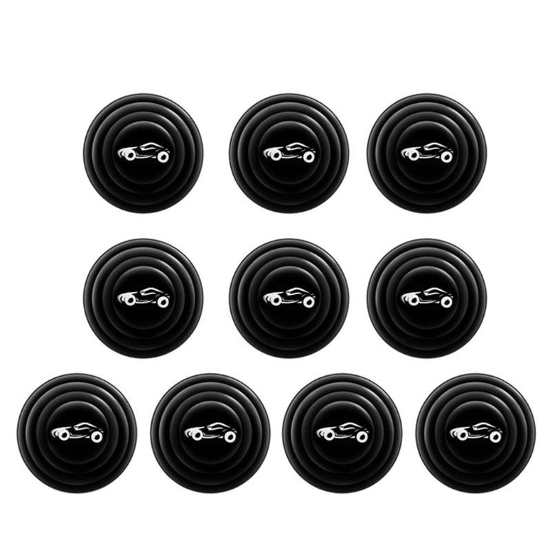 10x Car Door Shock Absorbing Silent Gasket Trunk Sound Insulation Pad Cushion Shock Absorbers Stickers Soundproof 1