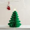 Paper Honeycomb Ball Folding Christmas Tree 3D Ornament Home Wedding Decoration Desktop Ornament 2025-2026 Christmas Decorations