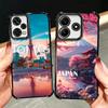 Osaka Tokyo Japan Scenery Plating Phone Case For Xiaomi Redmi Note 14 15 Pro Plus 13 12 11 11S 11T 10 9S 9 5G Anti-Fall Airabag