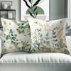 Fresh Eucalyptus & Floral Springtime Pillow CoversLiving Room Sofa Cushion Cover, Soft and Comfortable, Bedroom Room Decoration
