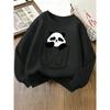 European Sizes Kids' Crewneck Sweatshirt - Panda In Pocket Pattern Print , Sportswear And Casual Wear, Soft And Comfortable, Children's Clothing
