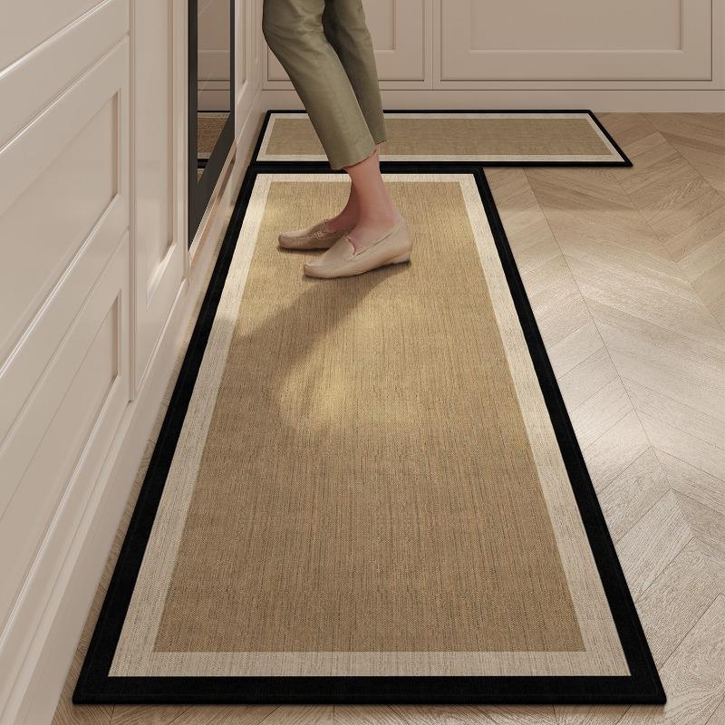Simple Luxury Kitchen Carpet Tpr Anti Slip Floor Mat Soft Anti Slip Wear-Resistant Carpets Bedroom Bedside Home Decor Rug