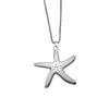 Retro Silver Starfish Pendant Sweater Necklace - Unisex Ocean-Themed Accessory
