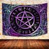SHRAPHY Viking Tapestry 80x60 Inches Magic Pentagram Tapestry Bohemian Style Plant Patterns Wall Poster Hanging Tapestry for Living Room Bedroom